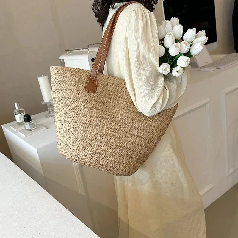 Capri Woven Shoulder Bag