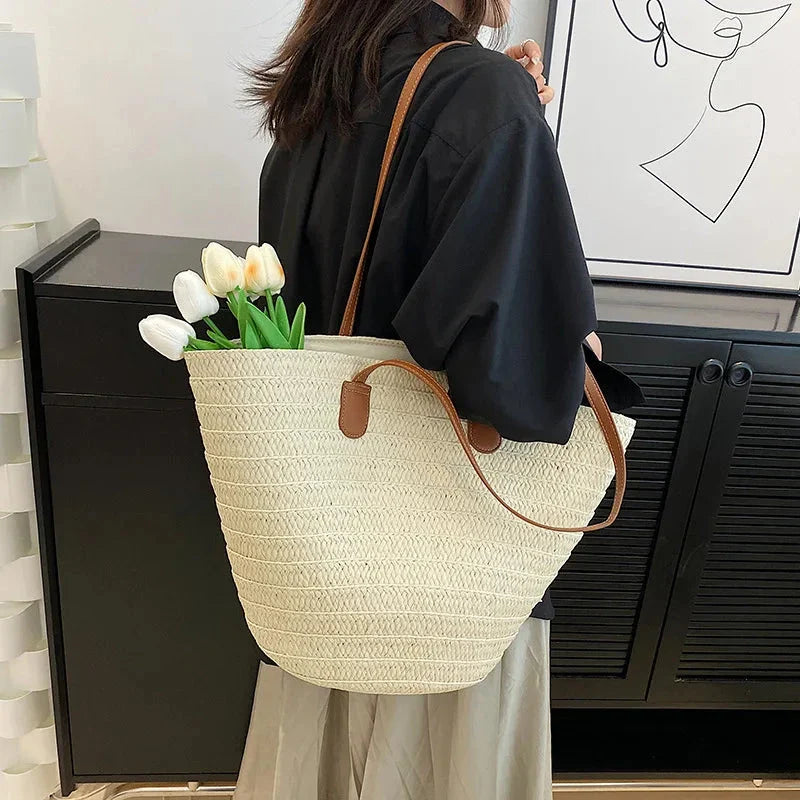 Capri Woven Shoulder Bag